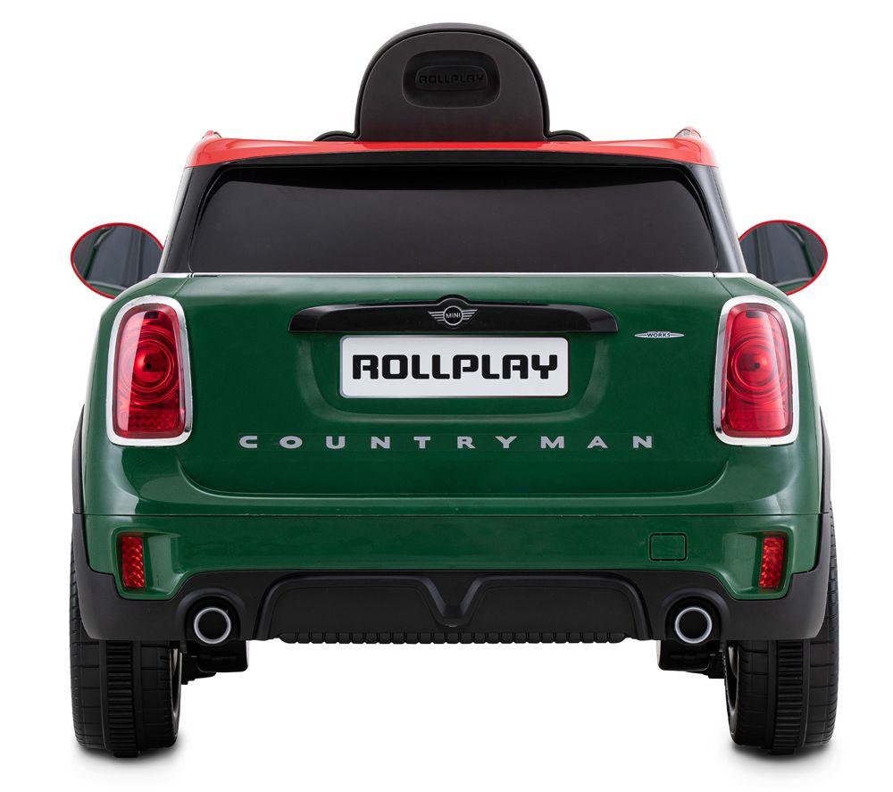 ROLLPLAY Mini Countryman Kids' Electric Ride-On Car - Green image number 5 of 13