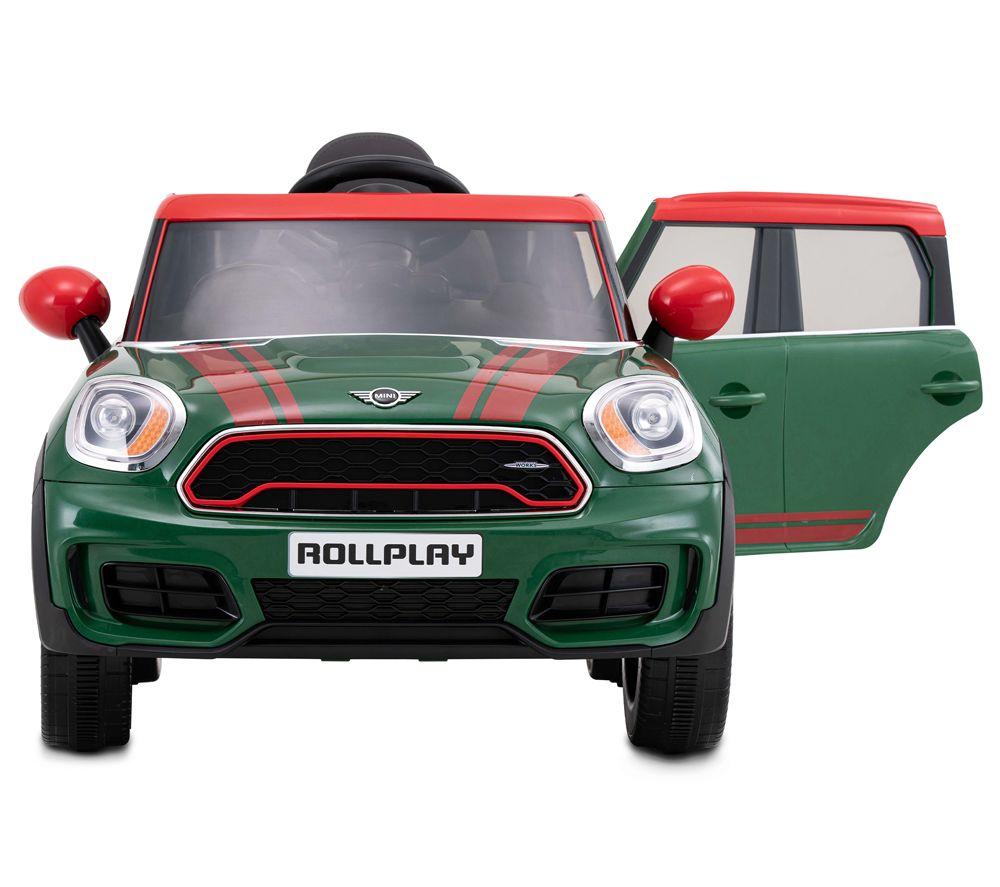 ROLLPLAY Mini Countryman Kids' Electric Ride-On Car - Green image number 6 of 13