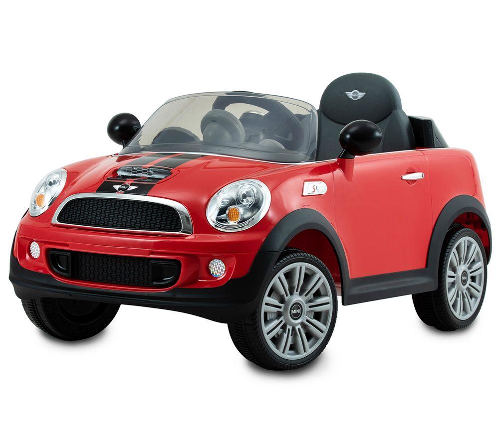ROLL PLAY Mini Cooper S Roadster 6 Volt Kids Electric Ride-On Car - Red, Red