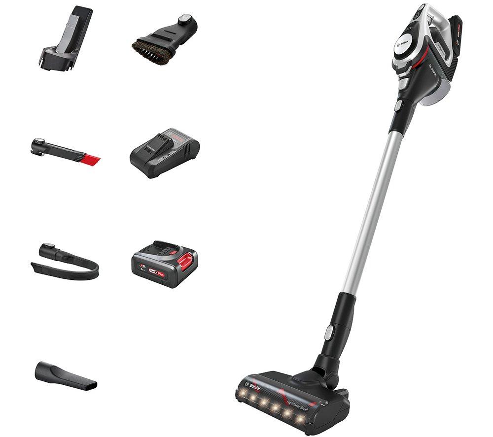 BOSCH Unlimited 8 BCS8224GB Cordless Bagless Vacuum Cleaner - Silver, Silver/Grey