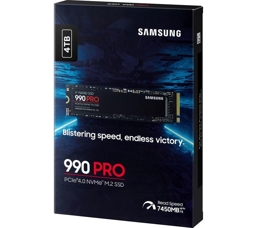 内蔵型SSD SAMSUNG 990 PRO 4TB M.2 SSD SSD диск Samsung 990 Pro 4TB M.2 PCIe 4.0 x4 NVMe 2.0 V-NAND