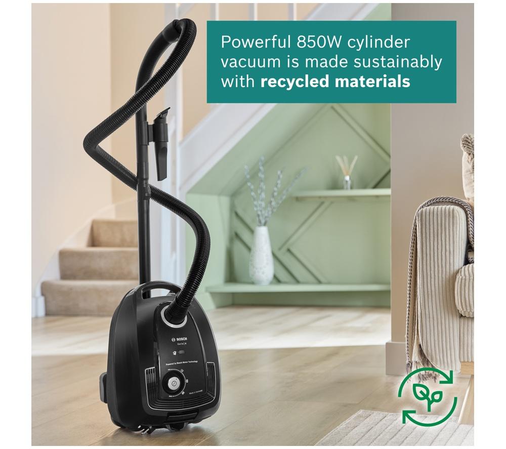 BOSCH Series 4 ProEco BGL38BA3GB Cylinder Bagged Vacuum Cleaner - Black image number 3 of 14