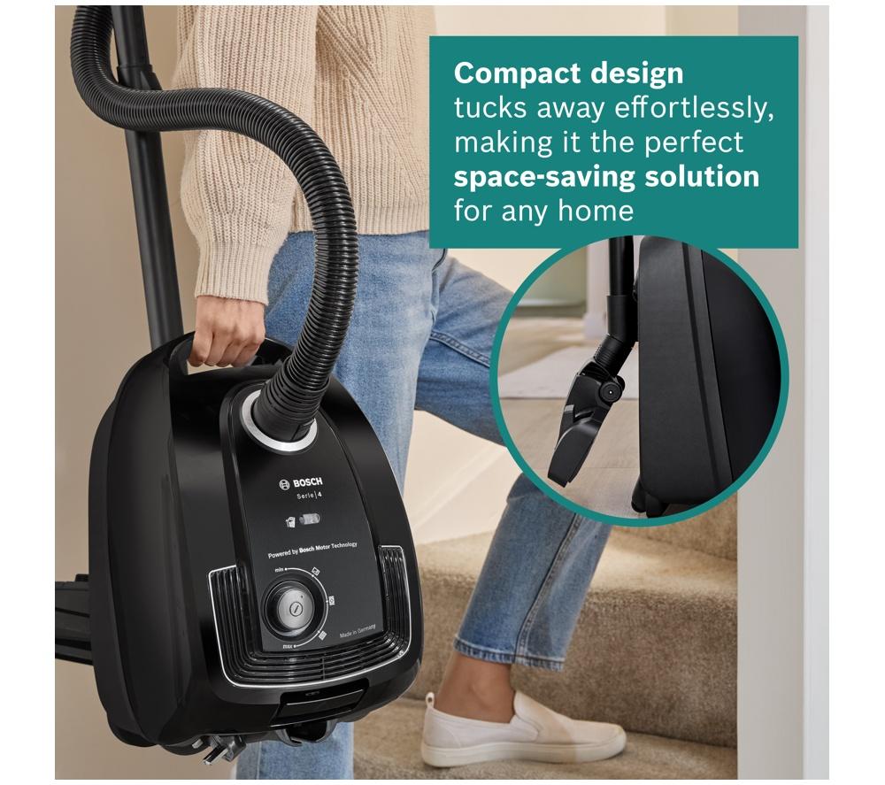 BOSCH Series 4 ProEco BGL38BA3GB Cylinder Bagged Vacuum Cleaner - Black image number 4 of 14