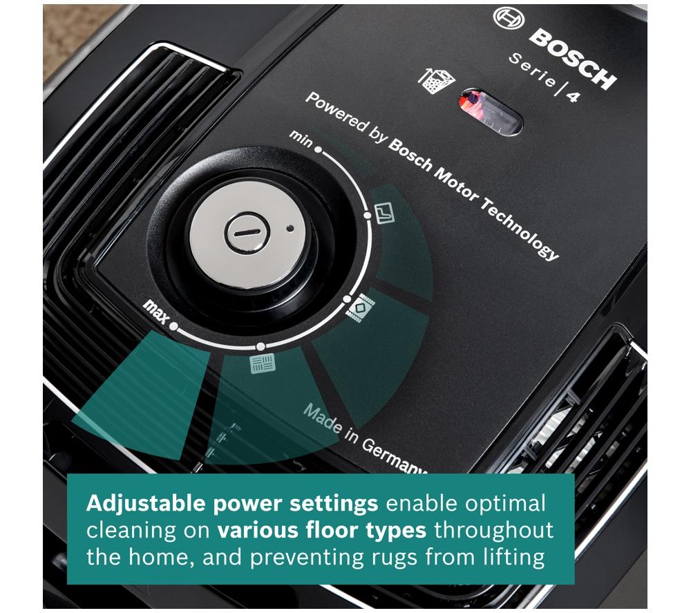 BOSCH Series 4 ProEco BGL38BA3GB Cylinder Bagged Vacuum Cleaner - Black image number 6 of 14