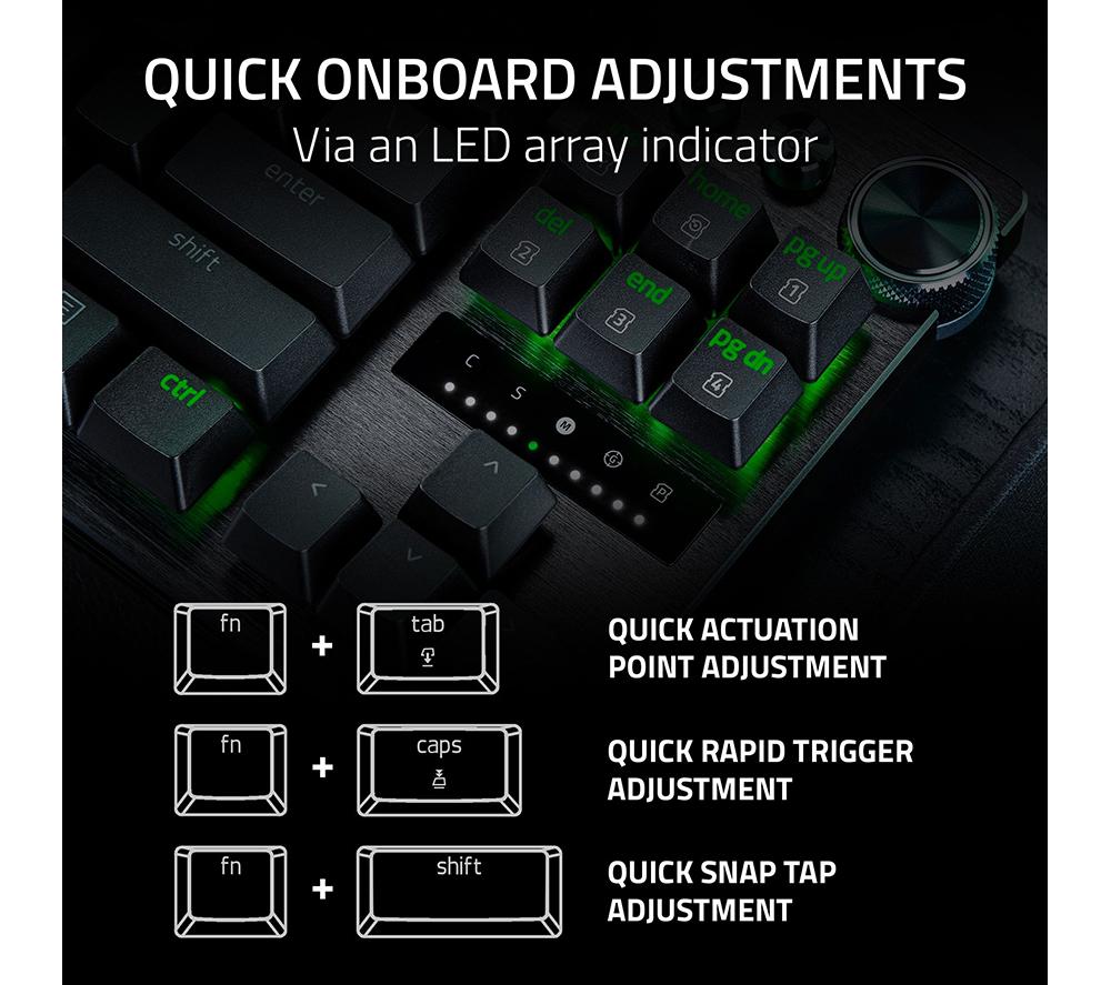 RAZER Huntsman V3 Pro TKL Mechanical Gaming Keyboard - Black image number 7 of 15