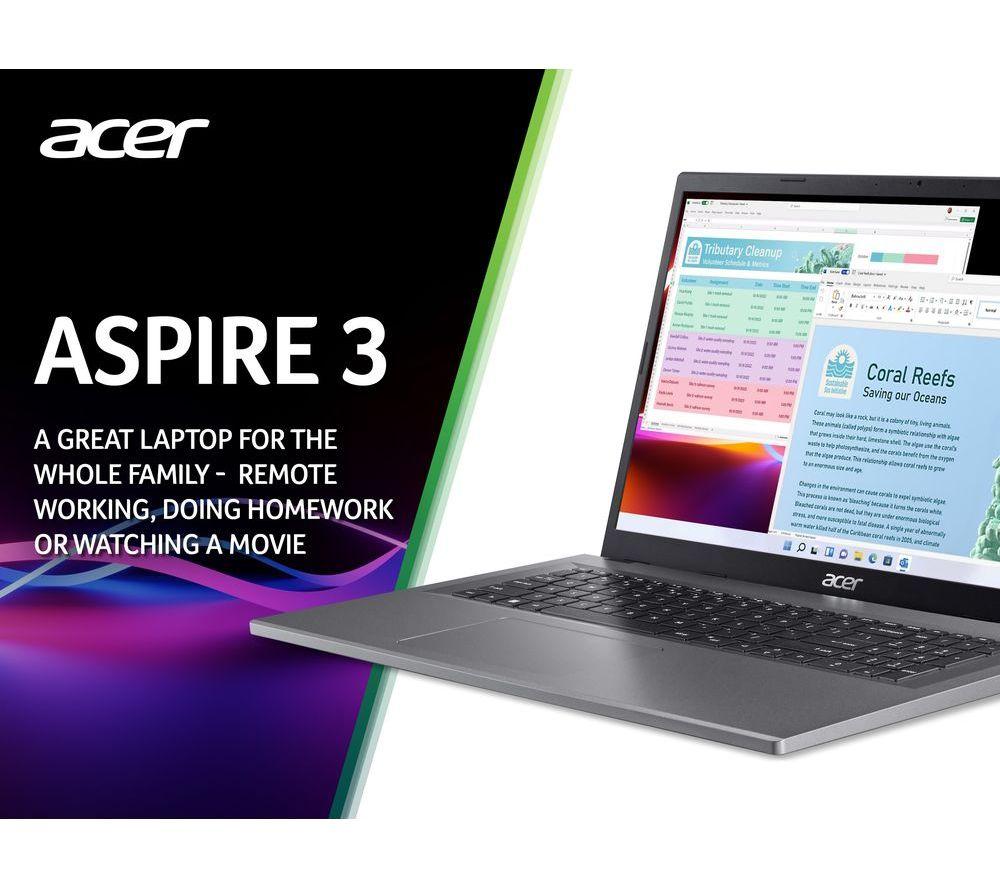 ACER Aspire 3 17.3' Laptop - Intel® Core™ i3, 256 GB SSD, Silver - image 4