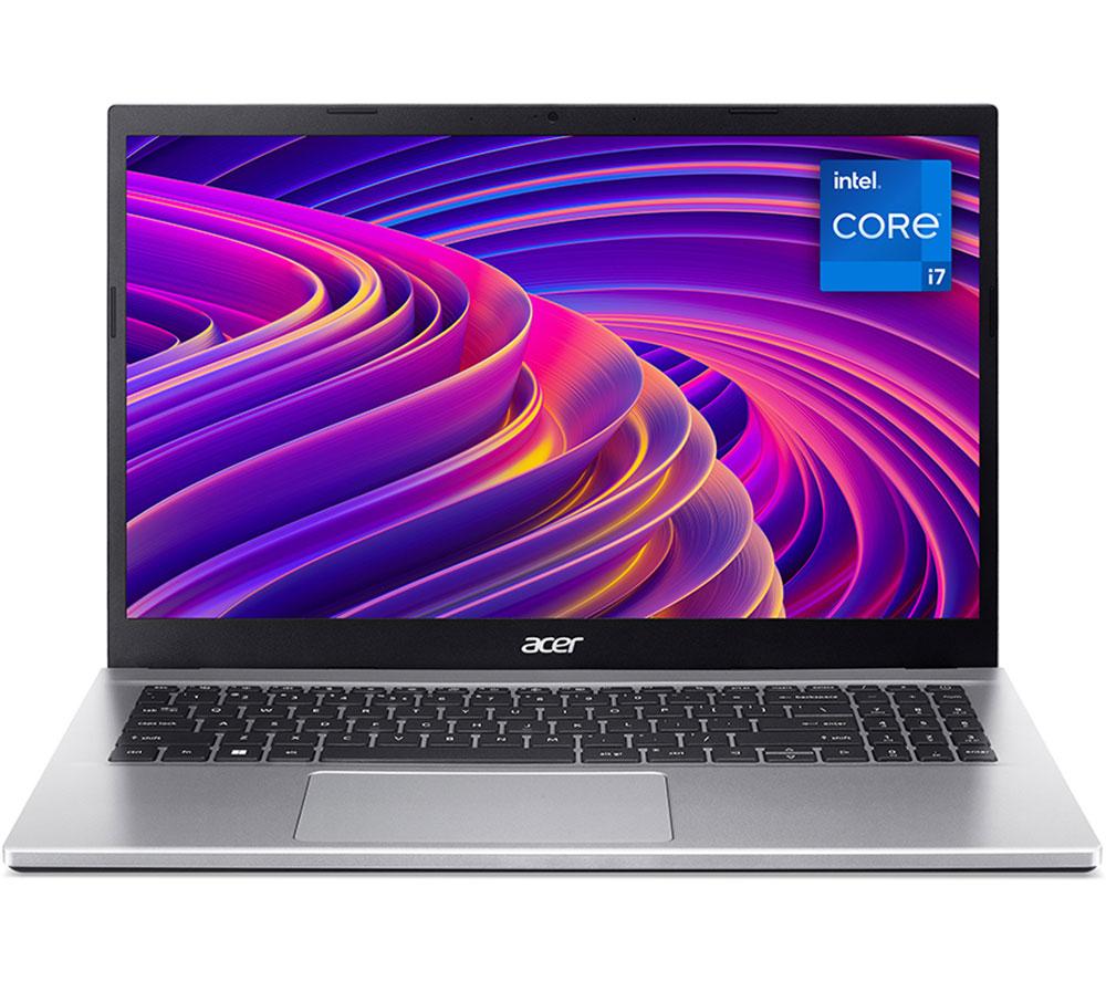 ACER Aspire 3 15.6" Laptop - Intel®Core i7, 512 GB SSD, Silver, Silver/Grey