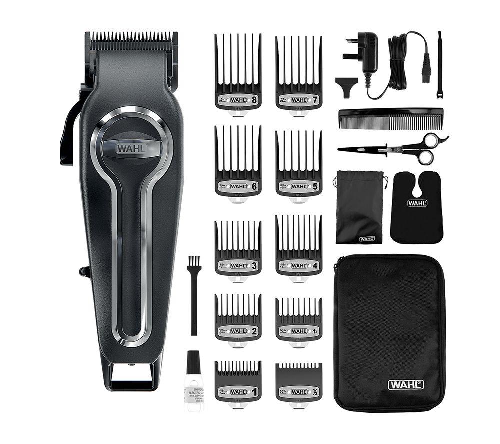 WAHL Elite Pro 20606-0410 Cordless Hair Clipper Kit - Black & Silver, Silver/Grey,Black