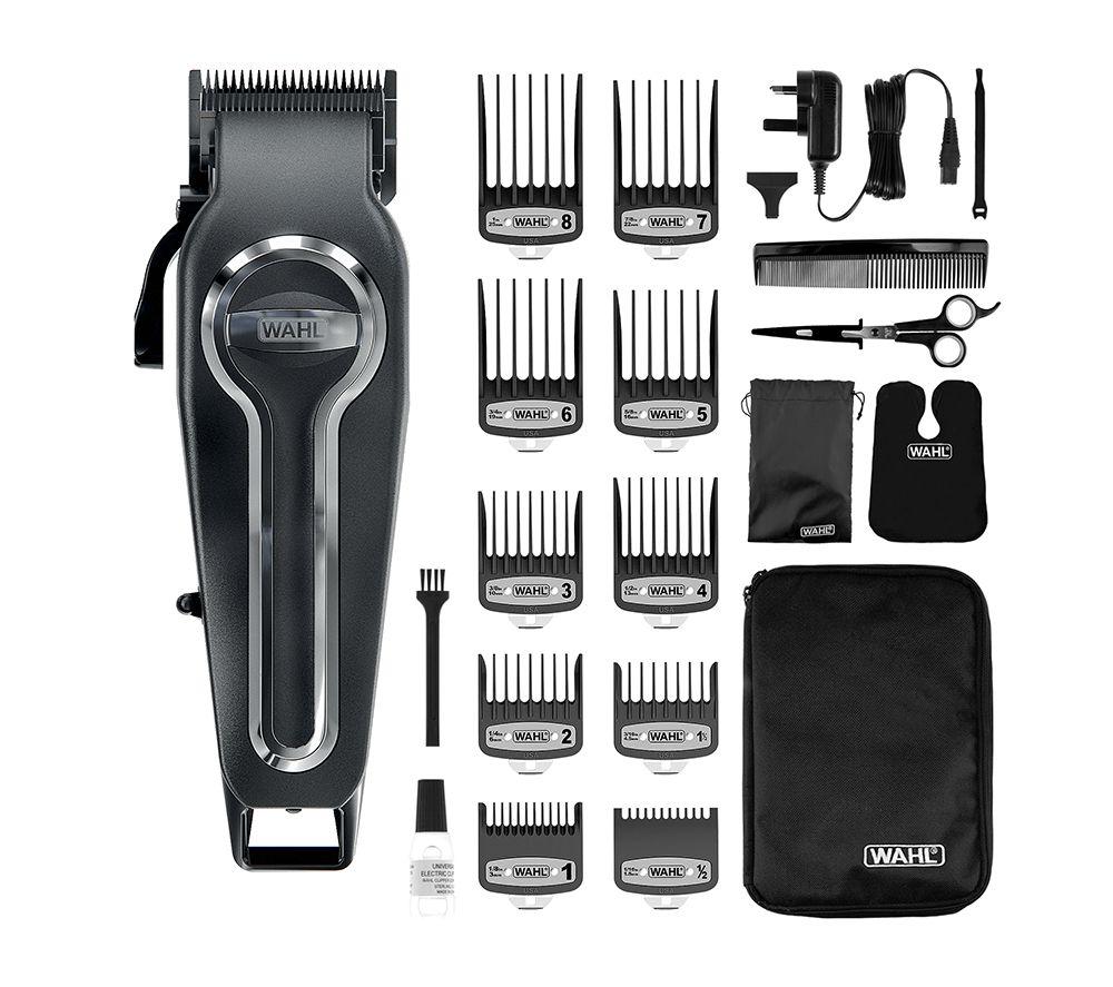 WAHL Elite Pro 20606-0410 Cordless Hair Clipper Kit - Black & Silver