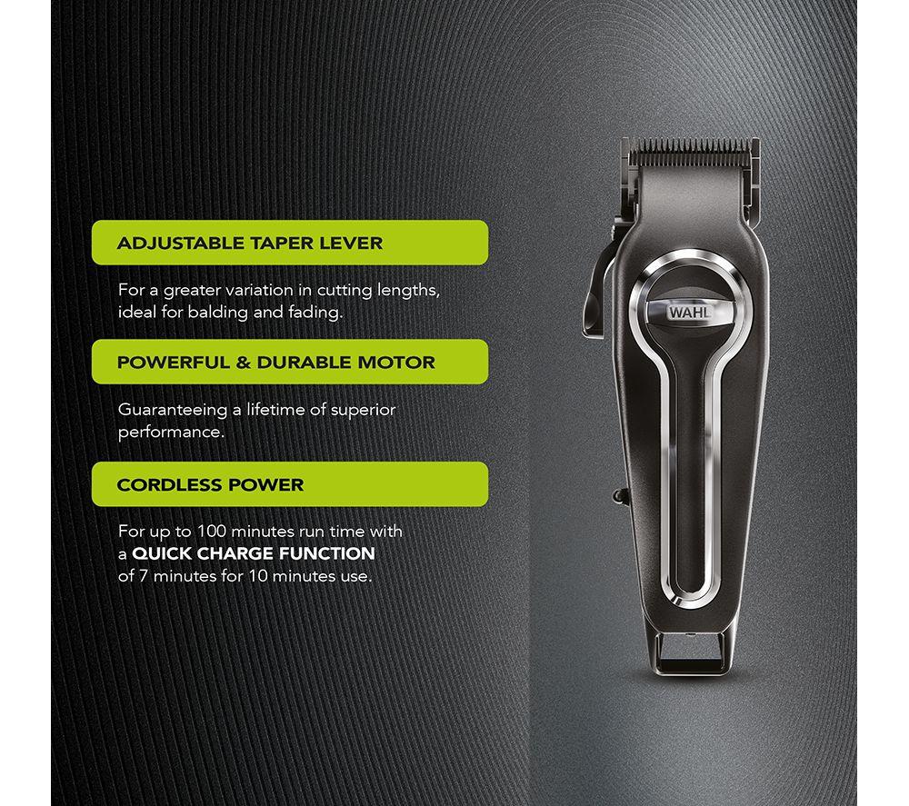 WAHL Elite Pro 20606-0410 Cordless Hair Clipper Kit - Black & Silver image number 3 of 6
