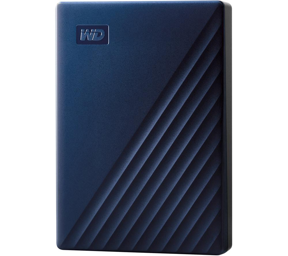 WD My Passport Portable Hard Drive for Mac - 5 TB, Blue, Blue