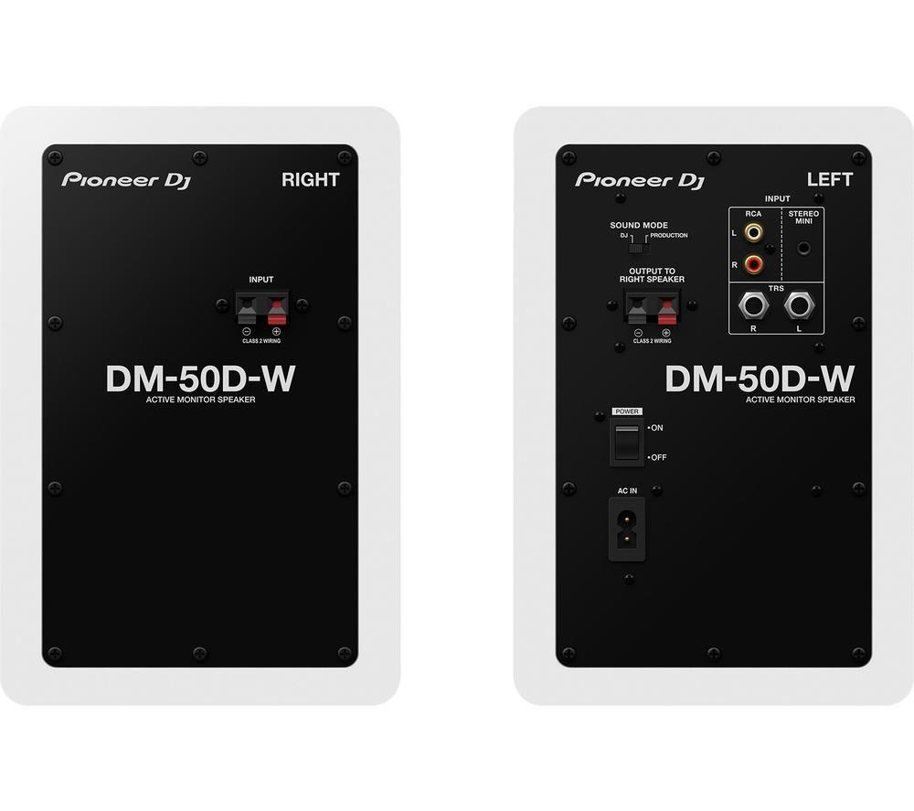 PIONEER DJ DM-50D-W Monitor Speakers - White image number 3 of 4