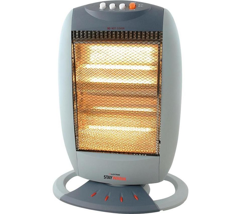 LLOYTRON StayWarm F2106GR Portable Halogen Heater - Grey