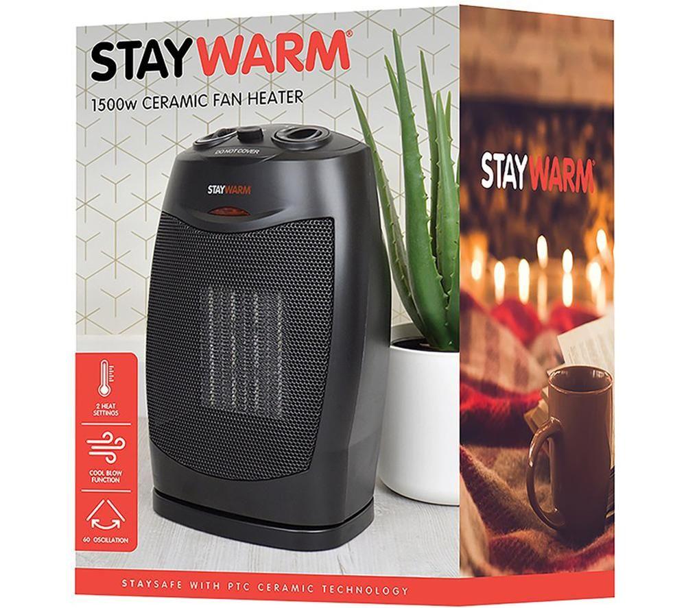 LLOYTRON StayWarm F2202BK Portable Hot & Cool Convector Heater - Black image number 6 of 7