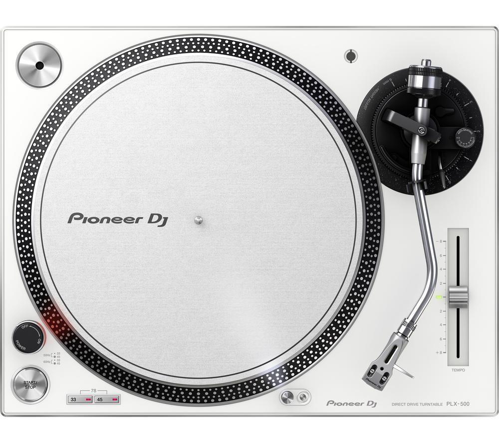 PIONEER DJ PLX-500 Direct Drive Turntable - White image number 5 of 5