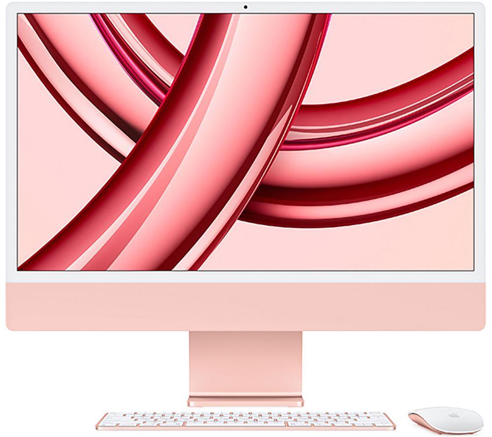 APPLE iMac 4.5K 24" (2023) - M3, 256 GB SSD, Pink, Pink