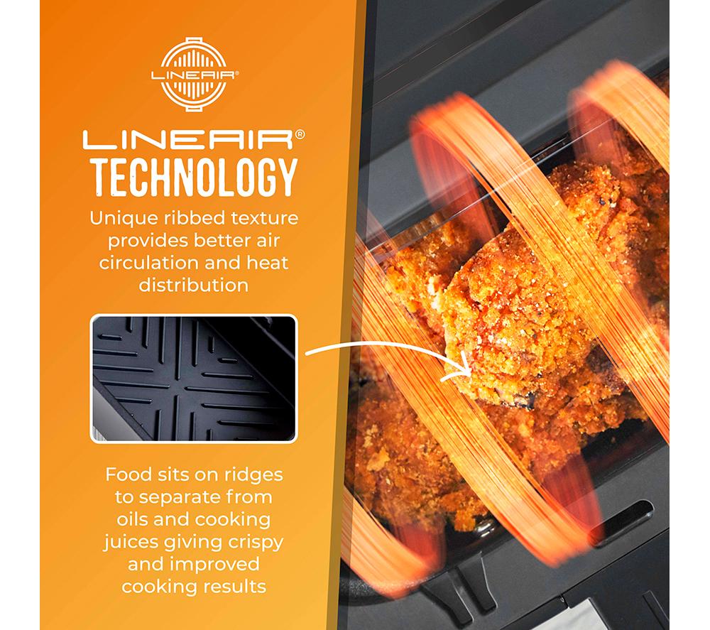 TOWER Rectangular Solid Air Fryer Trays - Set of 2 image number 4 of 12