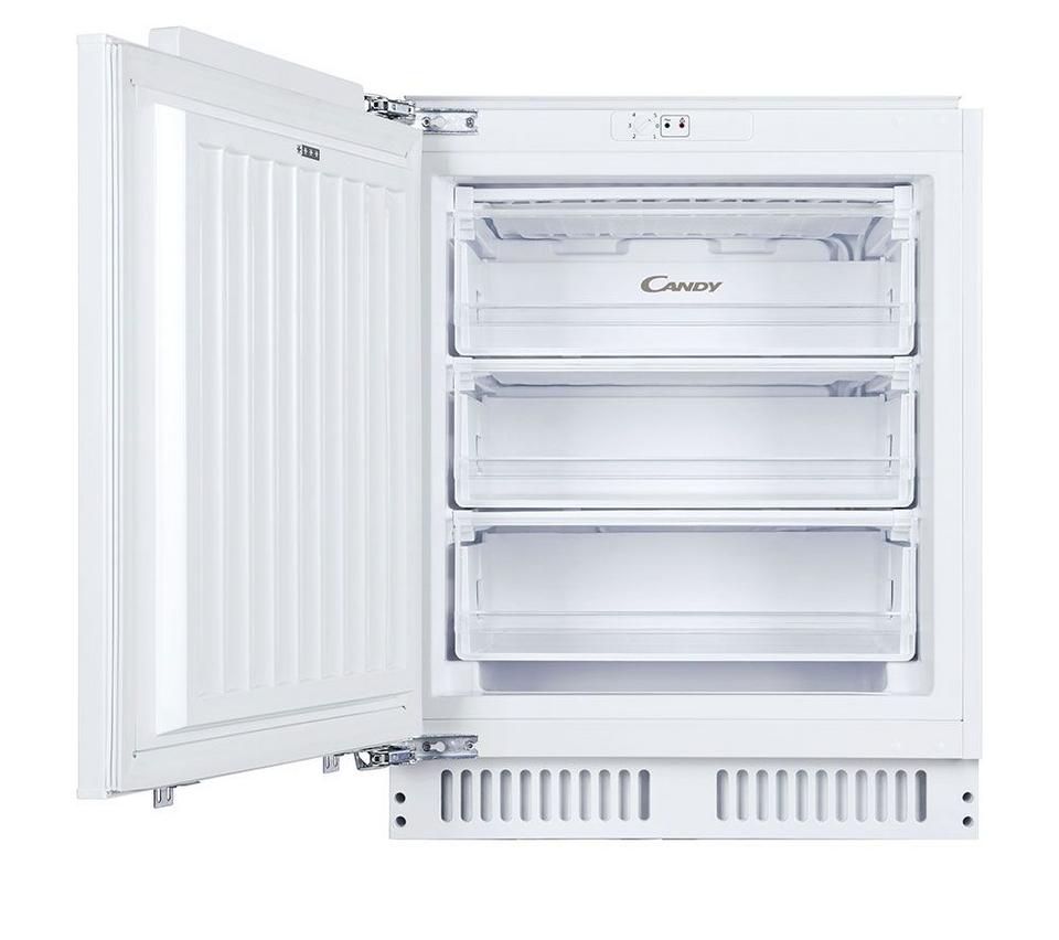 CANDY CUS68EWK Integrated Undercounter Freezer - Fixed Hinge
