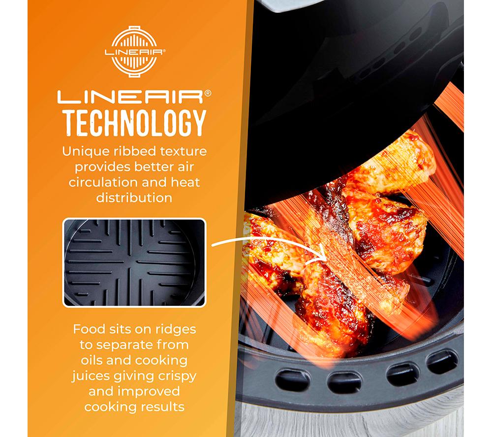 TOWER T843090 2-piece Non-Stick Silicone Air Fryer Tray Set - Black image number 4 of 12
