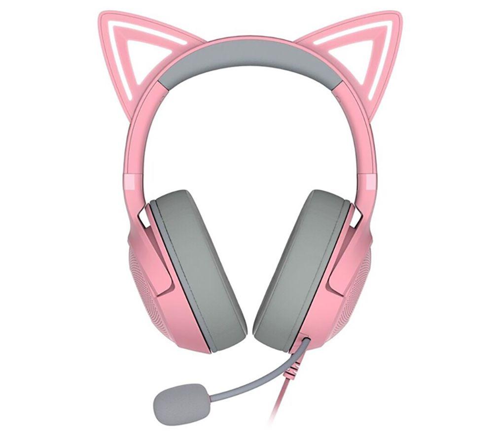 RAZER Kraken Kitty V2 Gaming Headset - Pink, Pink