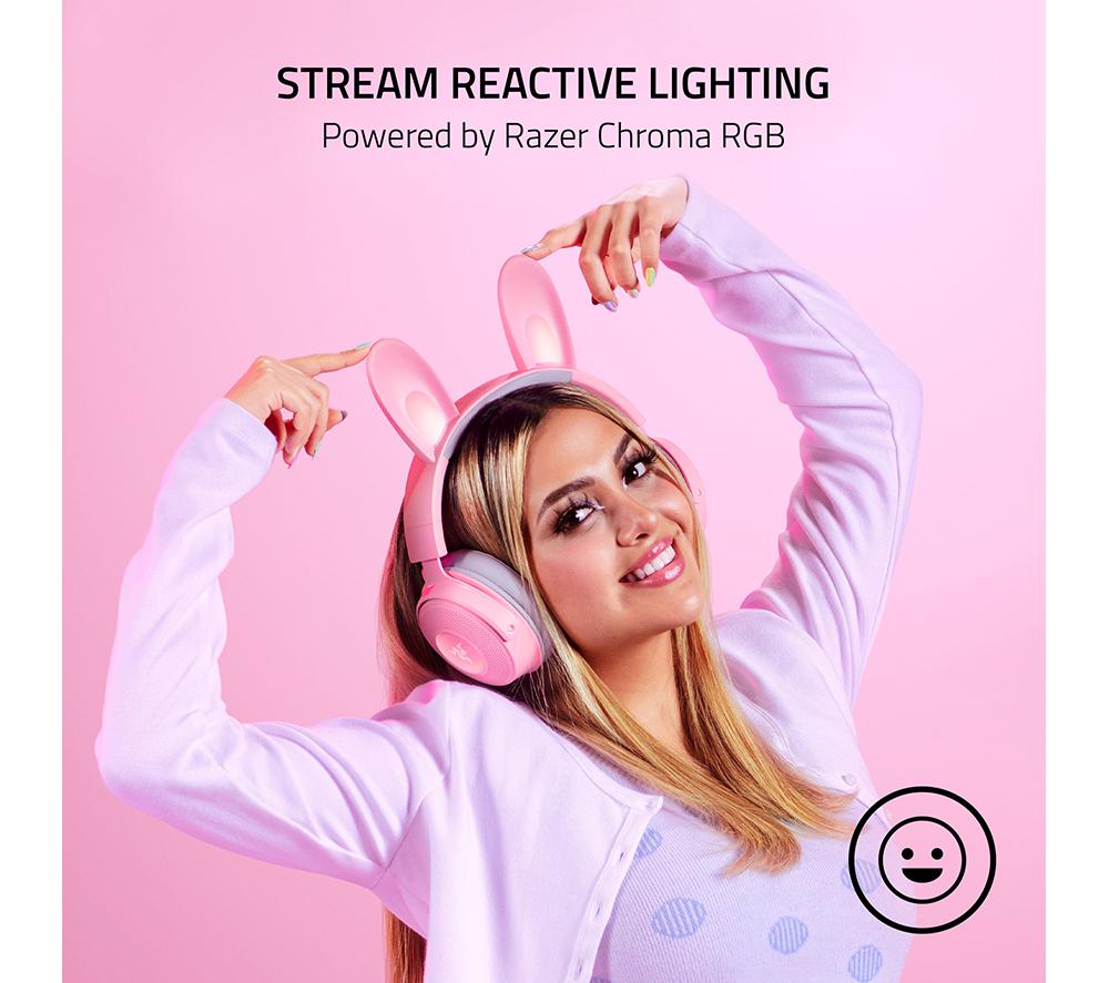 RAZER Kraken Kitty V2 Pro Gaming Headset - Pink image number 3 of 9