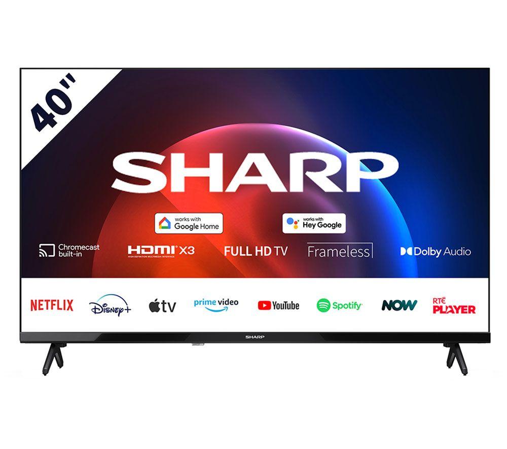 40" SHARP 2T-C40FH4KL2AB  Smart Full HD LED TV with Google Assistant