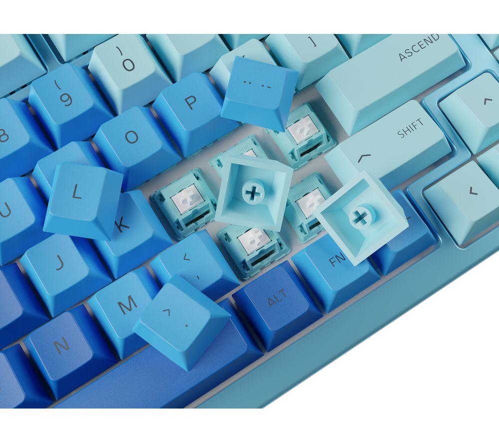 GLORIOUS GPBT Keycaps - UK Layout, Ocean Blue image number 4 of 5