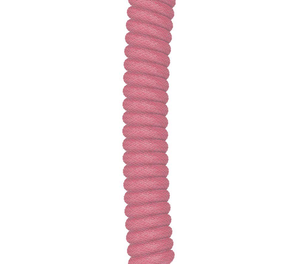 GLORIOUS Coiled USB to USB Type-C Keyboard Cable - Pixel Pink image number 3 of 10