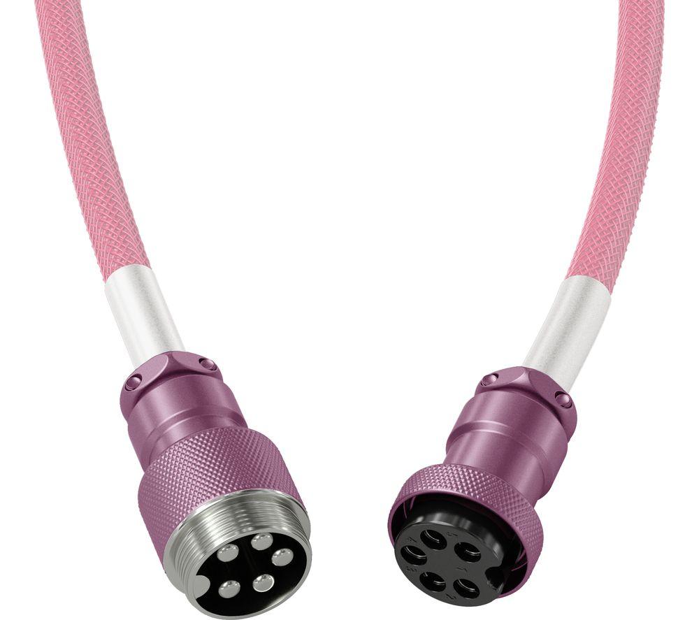 GLORIOUS Coiled USB to USB Type-C Keyboard Cable - Pixel Pink image number 4 of 10