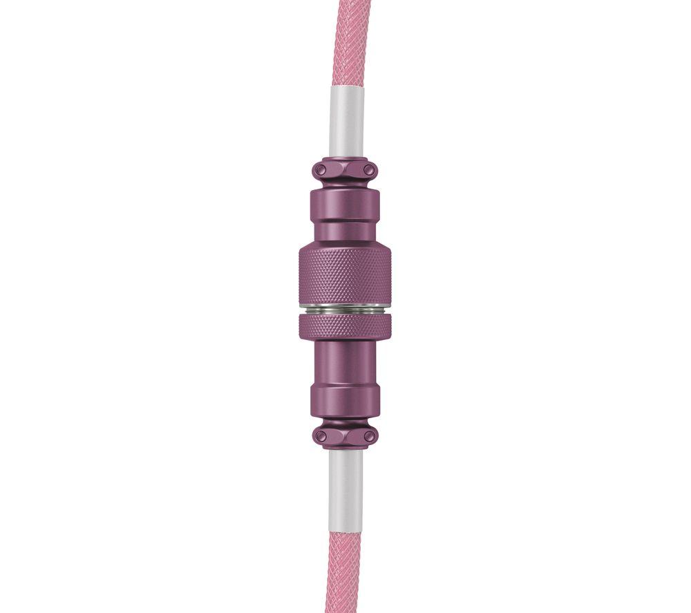 GLORIOUS Coiled USB to USB Type-C Keyboard Cable - Pixel Pink image number 5 of 10