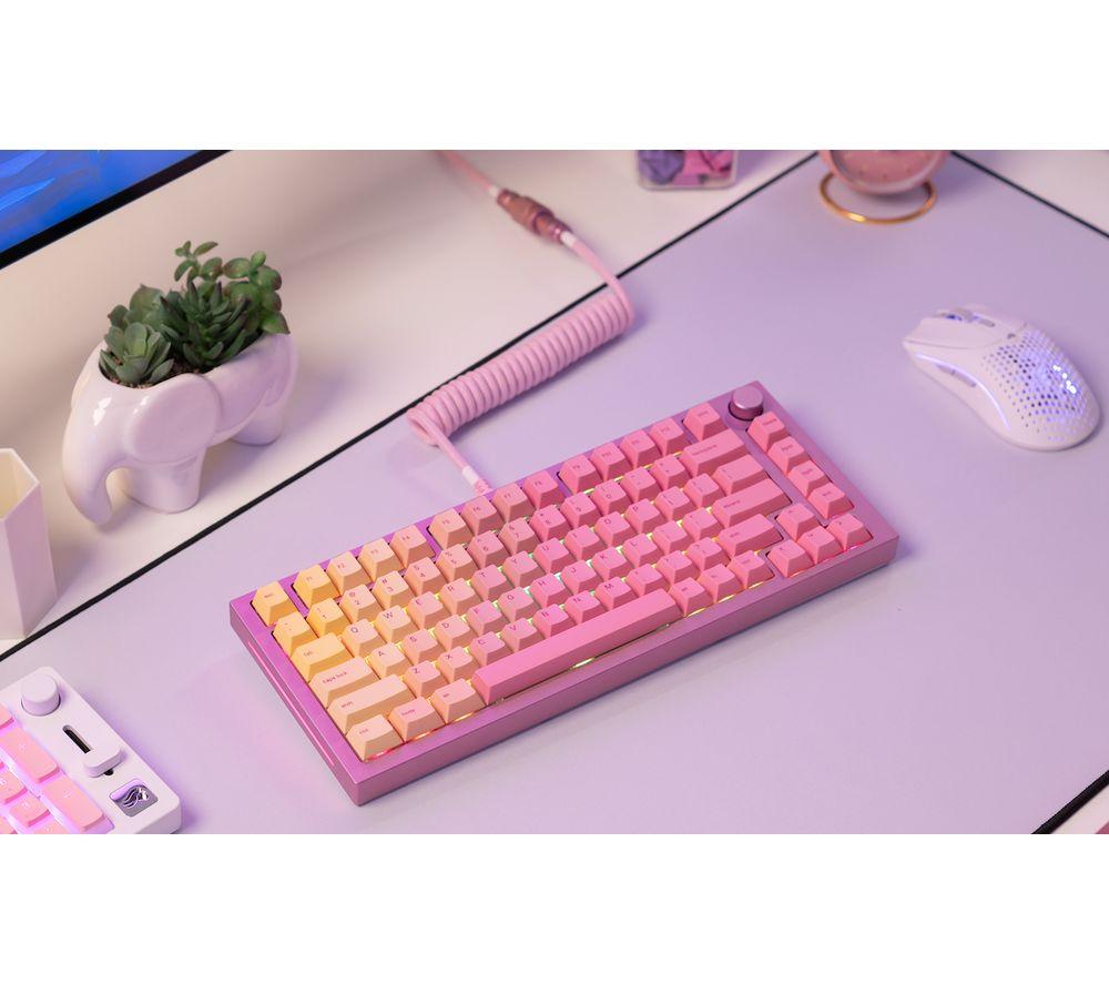 GLORIOUS Coiled USB to USB Type-C Keyboard Cable - Pixel Pink image number 7 of 10