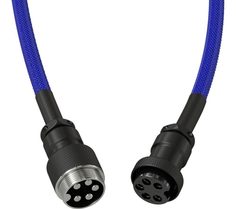 GLORIOUS Coiled USB to USB Type-C Keyboard Cable - Cobalt image number 3 of 7