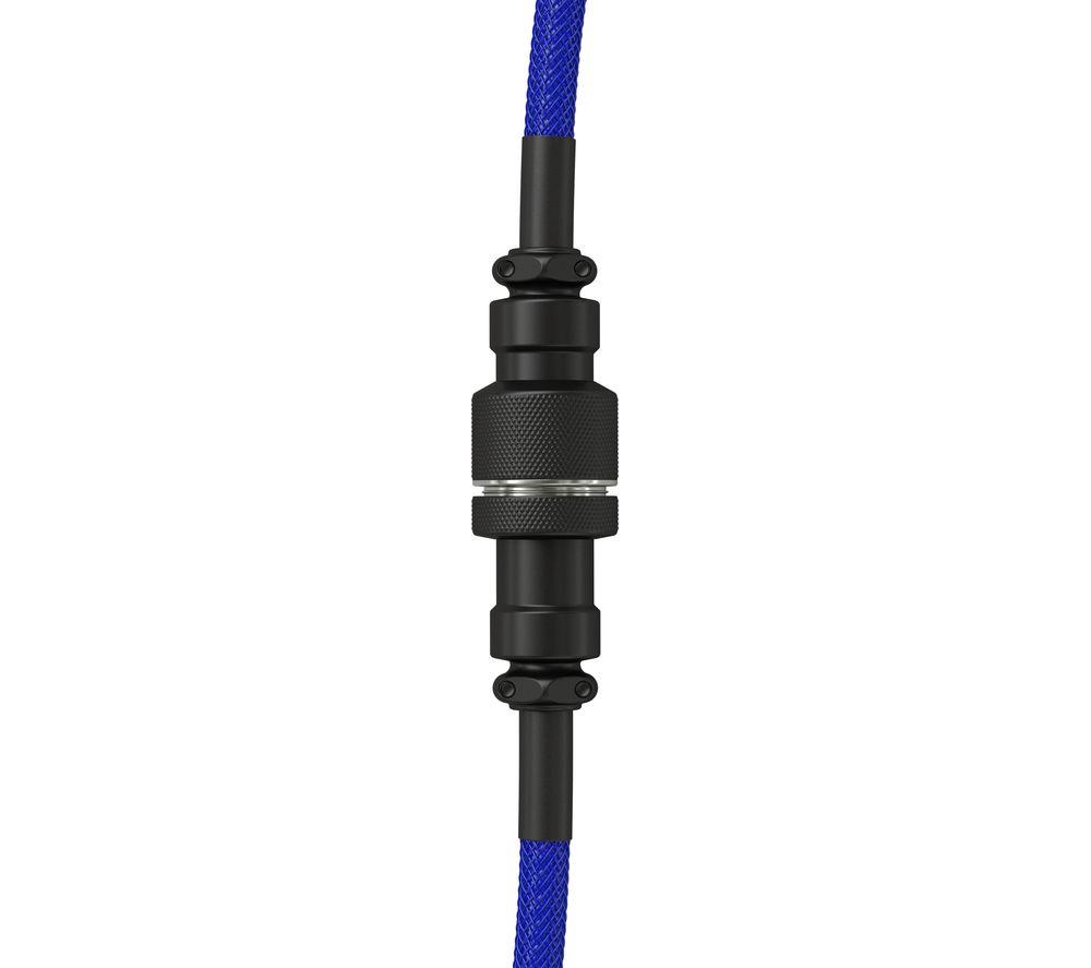 GLORIOUS Coiled USB to USB Type-C Keyboard Cable - Cobalt image number 4 of 7