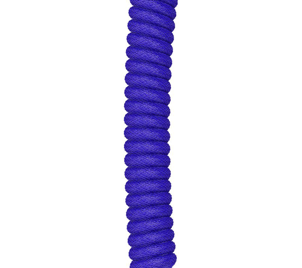 GLORIOUS Coiled USB to USB Type-C Keyboard Cable - Cobalt image number 5 of 7
