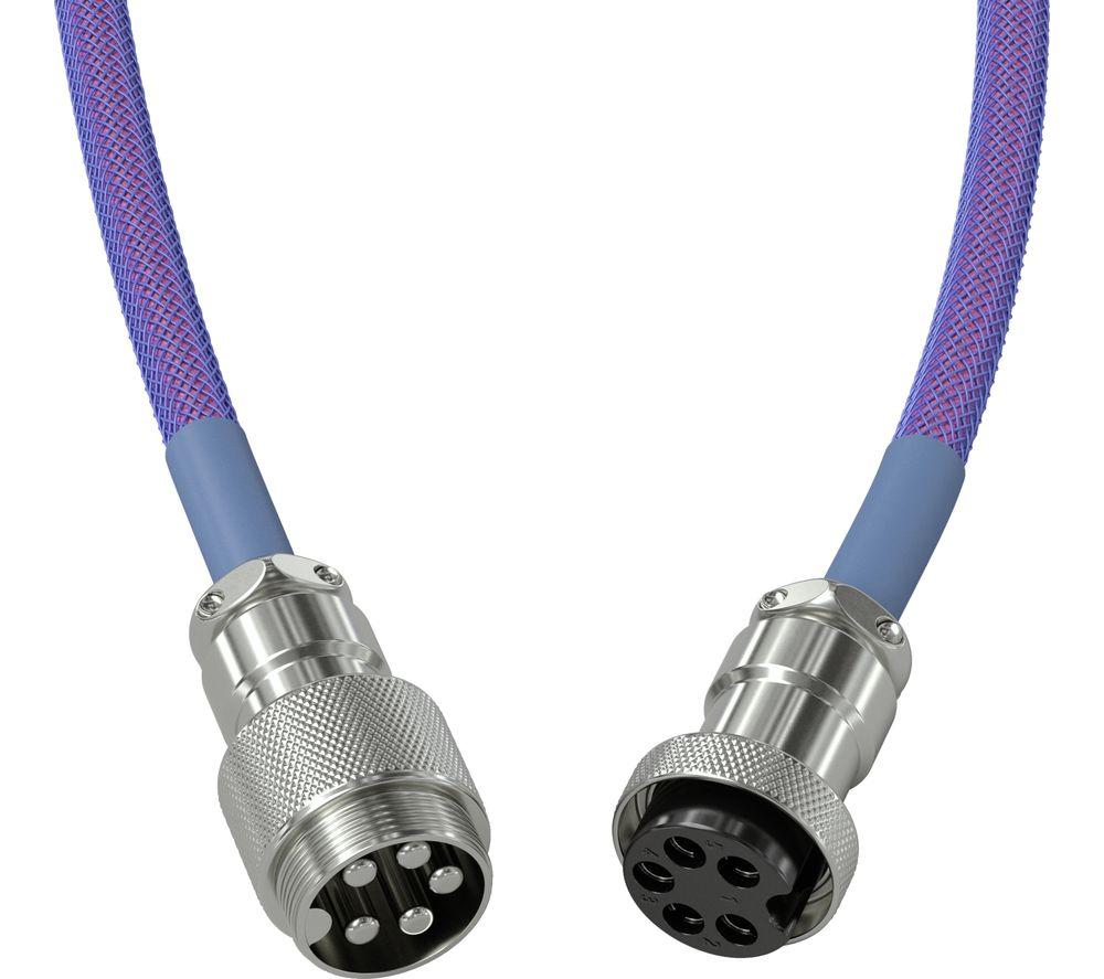 GLORIOUS Coiled USB to USB Type-C Keyboard Cable - Nebula image number 3 of 10