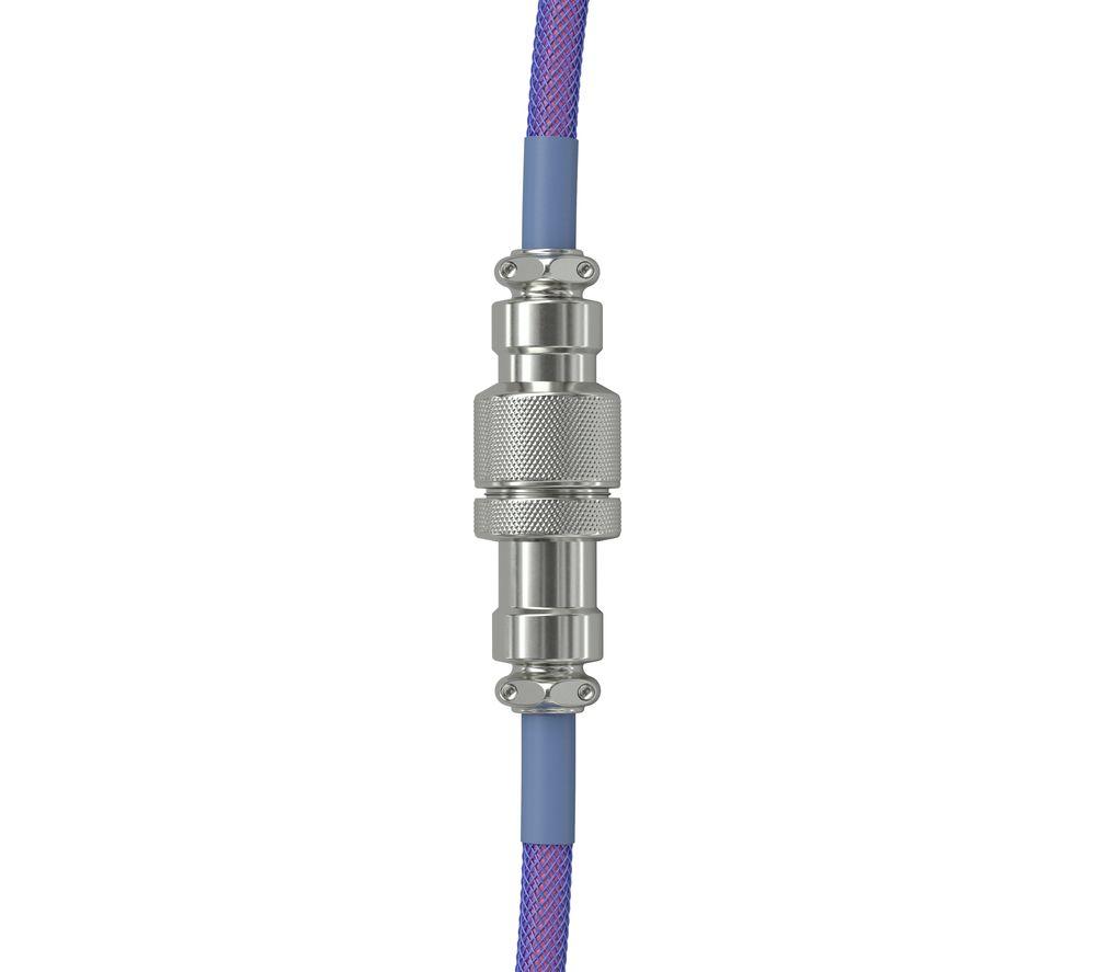 GLORIOUS Coiled USB to USB Type-C Keyboard Cable - Nebula image number 4 of 10