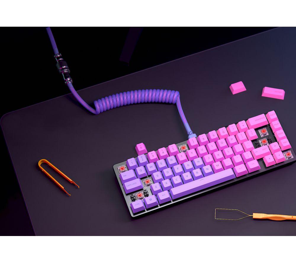 GLORIOUS Coiled USB to USB Type-C Keyboard Cable - Nebula image number 6 of 10