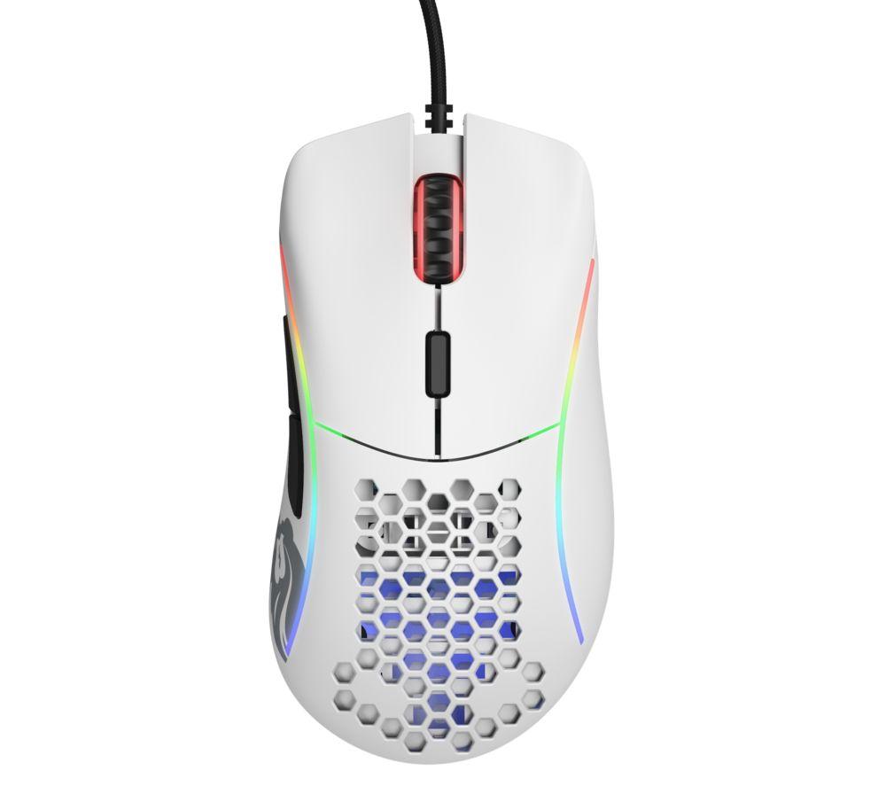 GLORIOUS Model D RGB Optical Gaming Mouse - Matte White image number 2 of 8