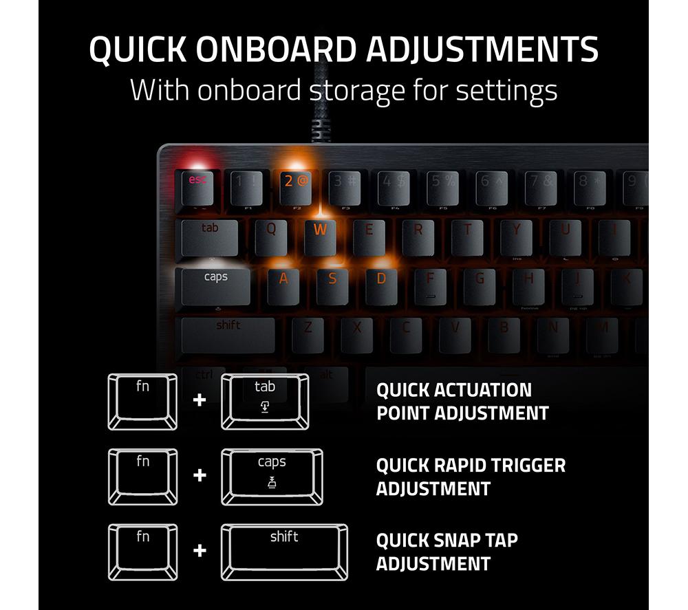 RAZER Huntsman V3 Pro Mini Gaming Keyboard - Black image number 6 of 9