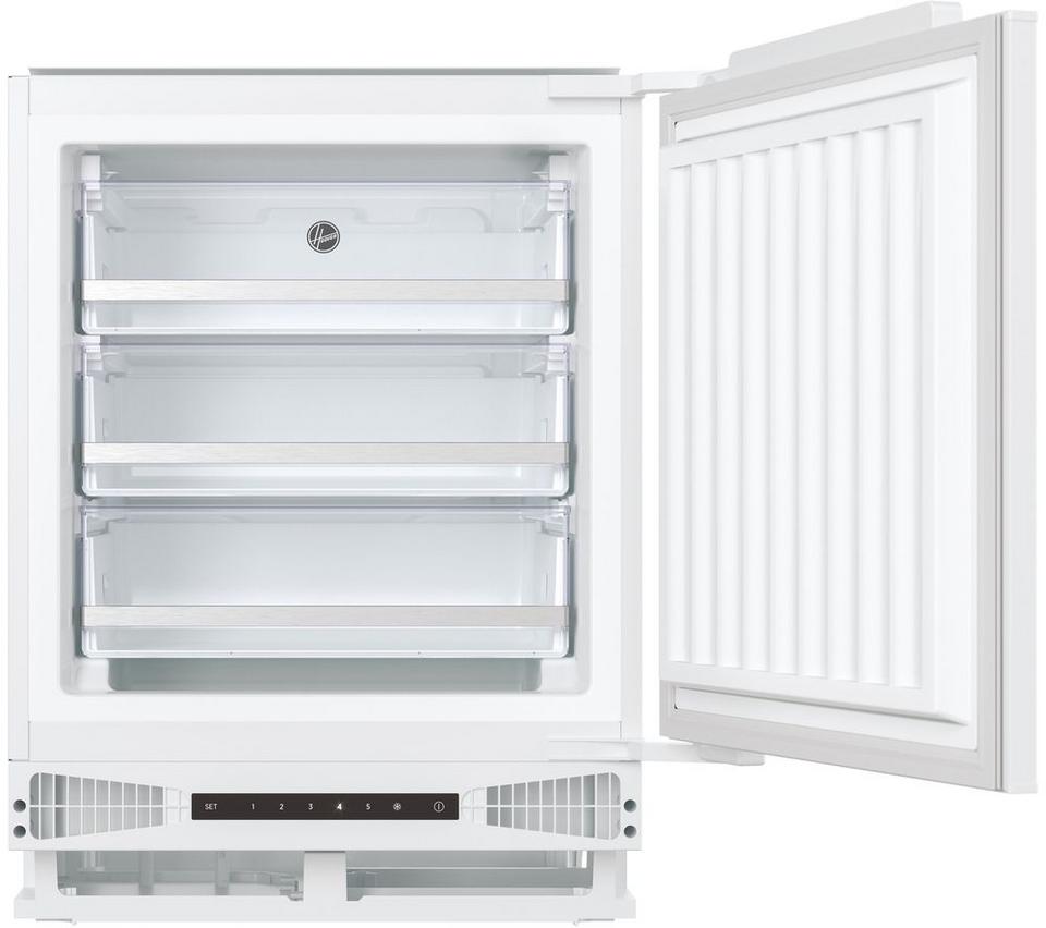 HOOVER HUSE68EWKP Integrated Undercounter Freezer - Fixed Hinge