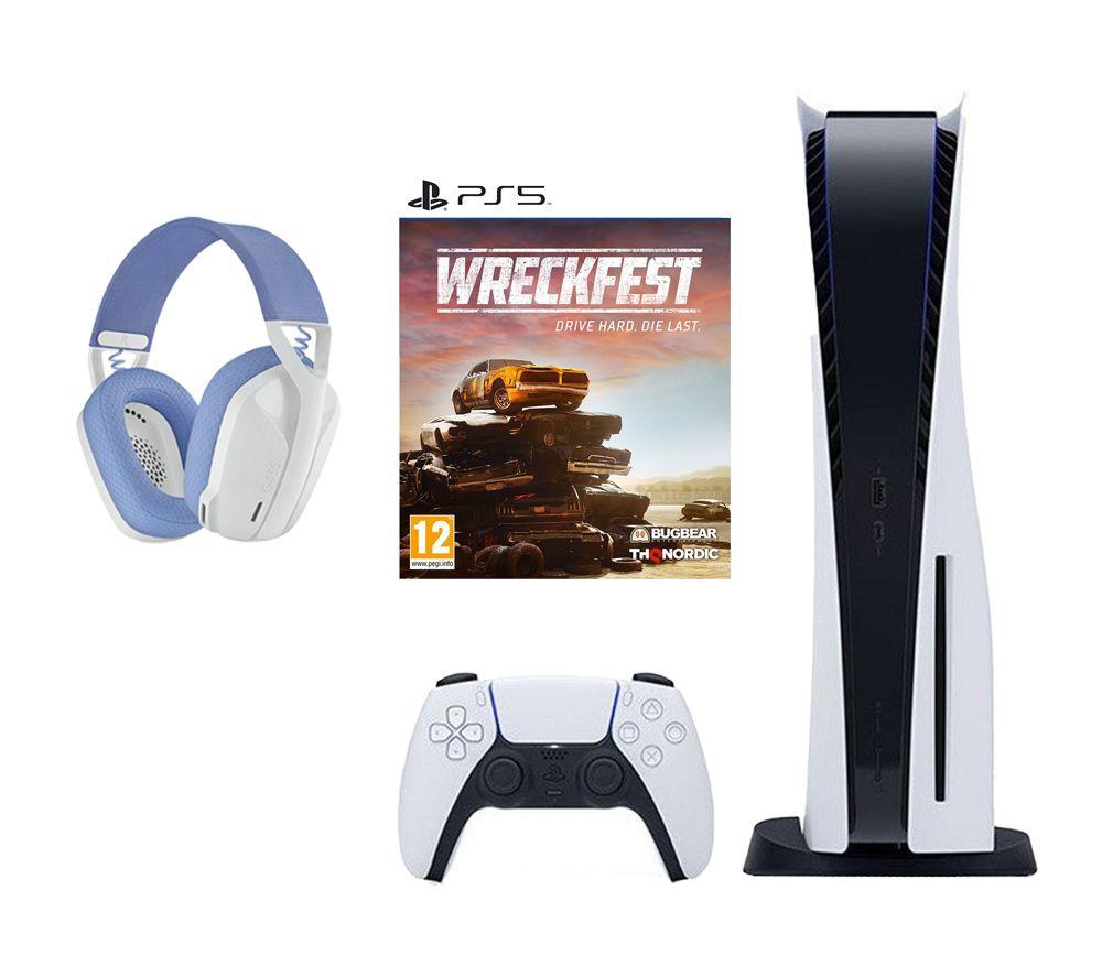 Buy SONY PlayStation 5, G435 Wireless Gaming Headset (White ...