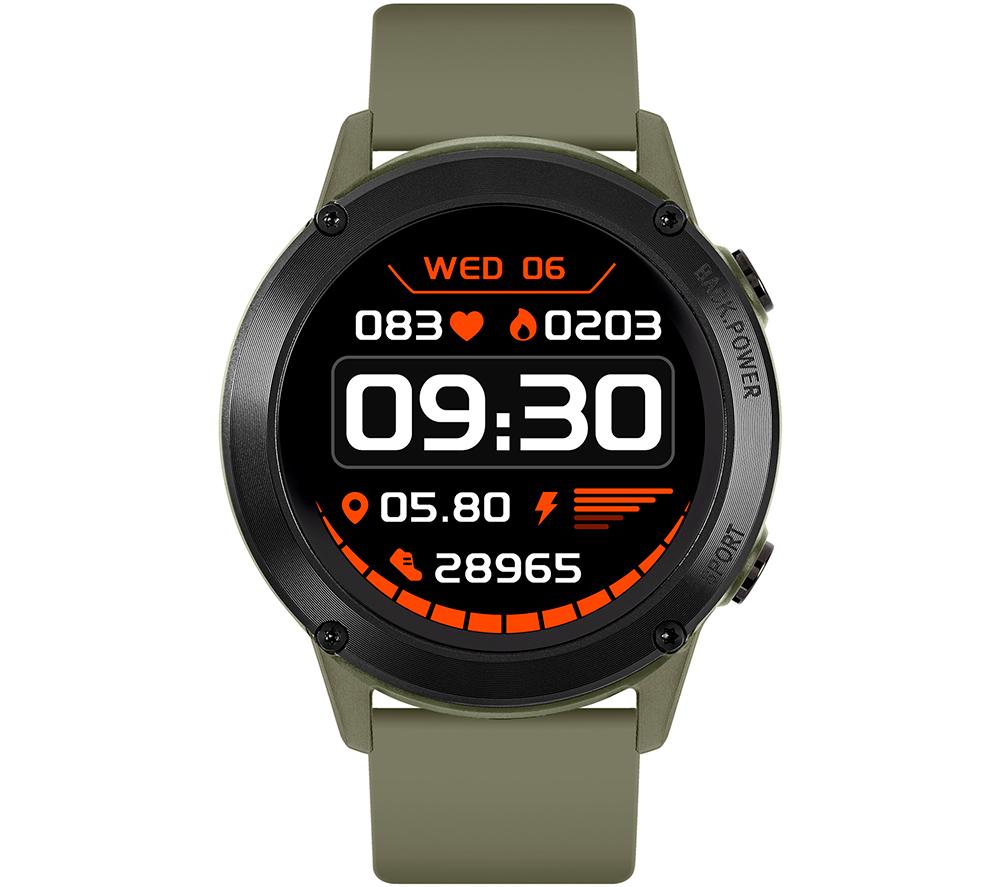 Buy REFLEX ACTIVE Series 18 Smart Watch Khaki, Silicone Strap Currys