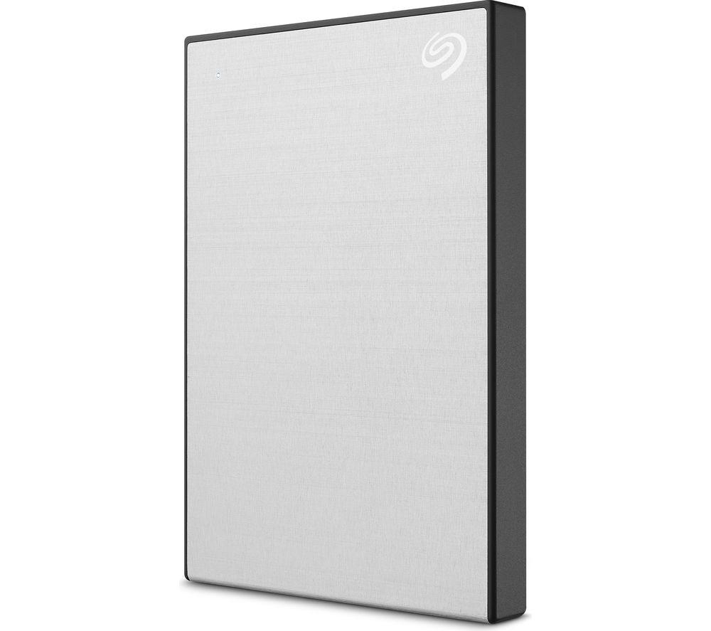 SEAGATE One Touch Portable Hard Drive - 2 TB, Silver, Silver/Grey