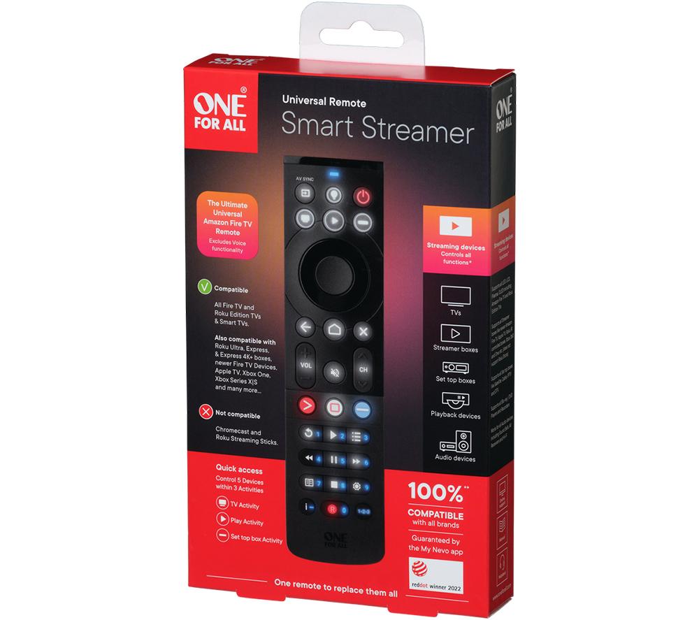 ONE FOR ALL Smart Streamer URC7945 Universal Remote Control image number 4 of 6