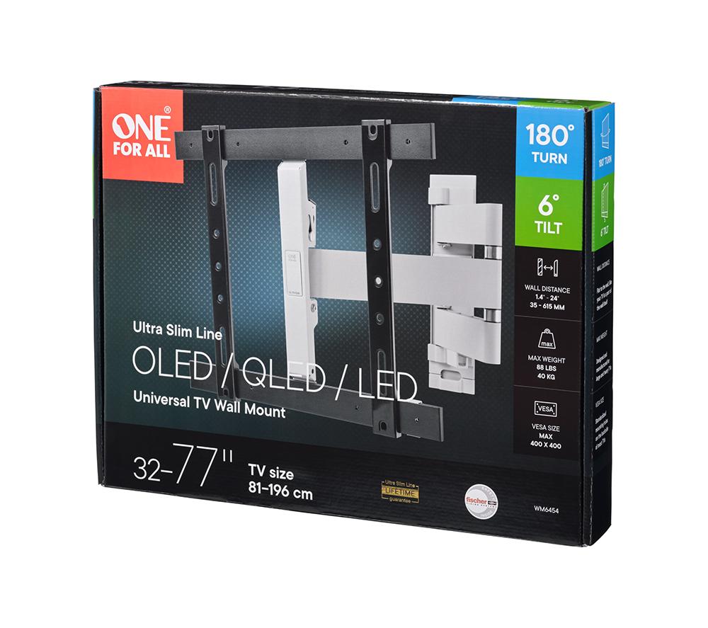 ONE FOR ALL Ultraslim WM6454 Full Motion 32-77" TV Bracket image number 6 of 6
