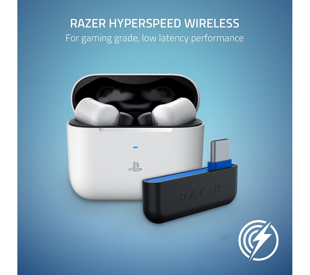 RAZER Hammerhead HyperSpeed Wireless Noise Cancelling Gaming Earbuds Xbox Licensed White