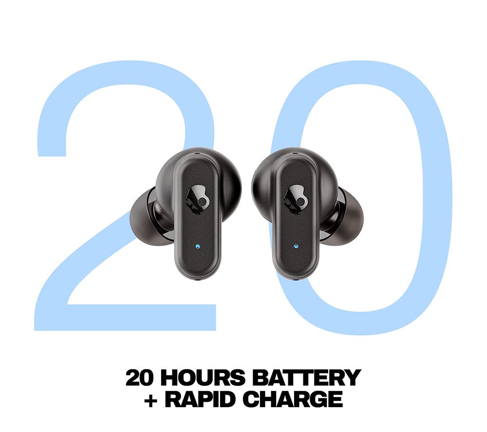 SKULLCANDY Dime 3 Wireless Bluetooth Earbuds - True Black image number 9 of 16