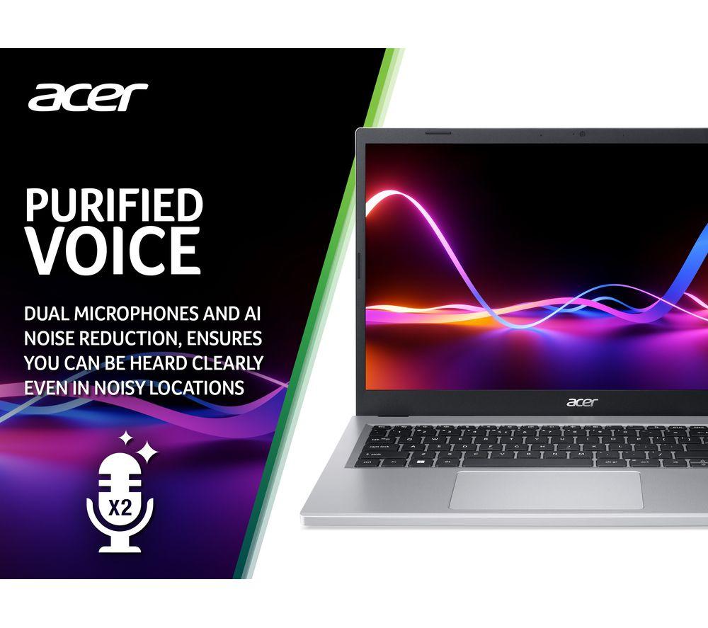 ACER Aspire 3 15.6' Laptop - Intel® Core™ i3, 128 GB SSD, Silver - image 8