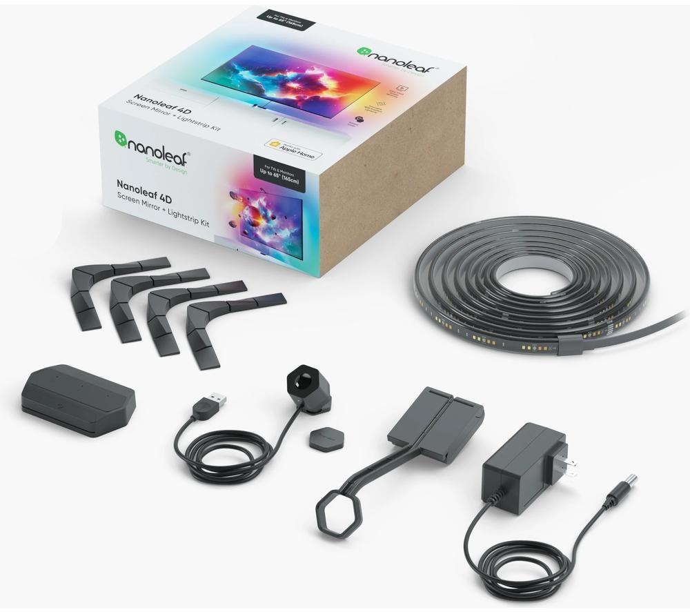 NANOLEAF 4D Smart Screen Mirror Camera & Light Strip Kit - Black thumbnail