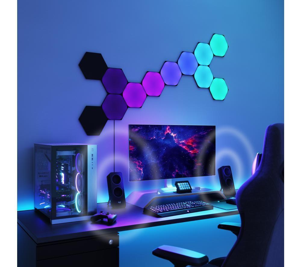 Buy NANOLEAF Shapes Hexagon Smart Lights Starter Kit - Ultra Black